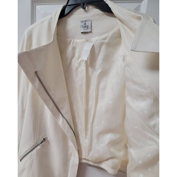 SW3 Faux Leather Biker Jacket L NWT - Picture 9 of 10